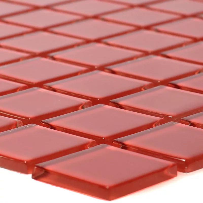 Red Glass Mosaic Tile - Luxury Tiles UK