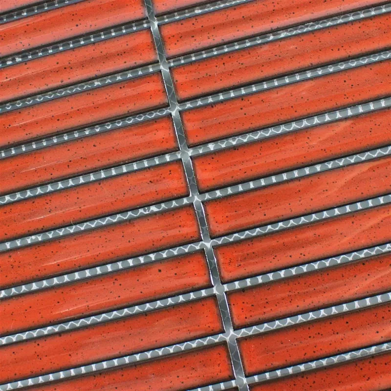 red glossy mosaic