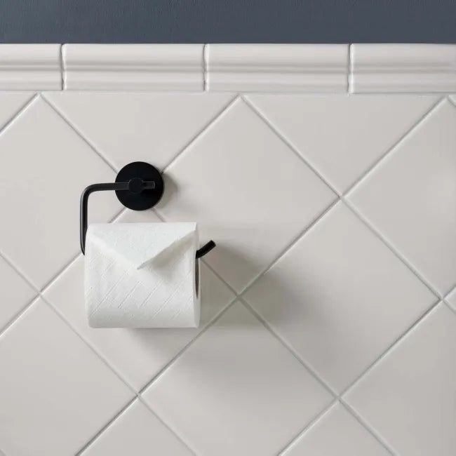 Classic white border tile bathroom gloss finish 