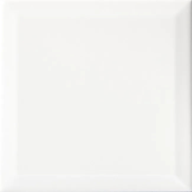 Pure white polished square tile 