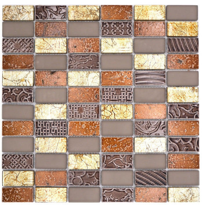 Rhodesia Gold Mix Mosaic Tile