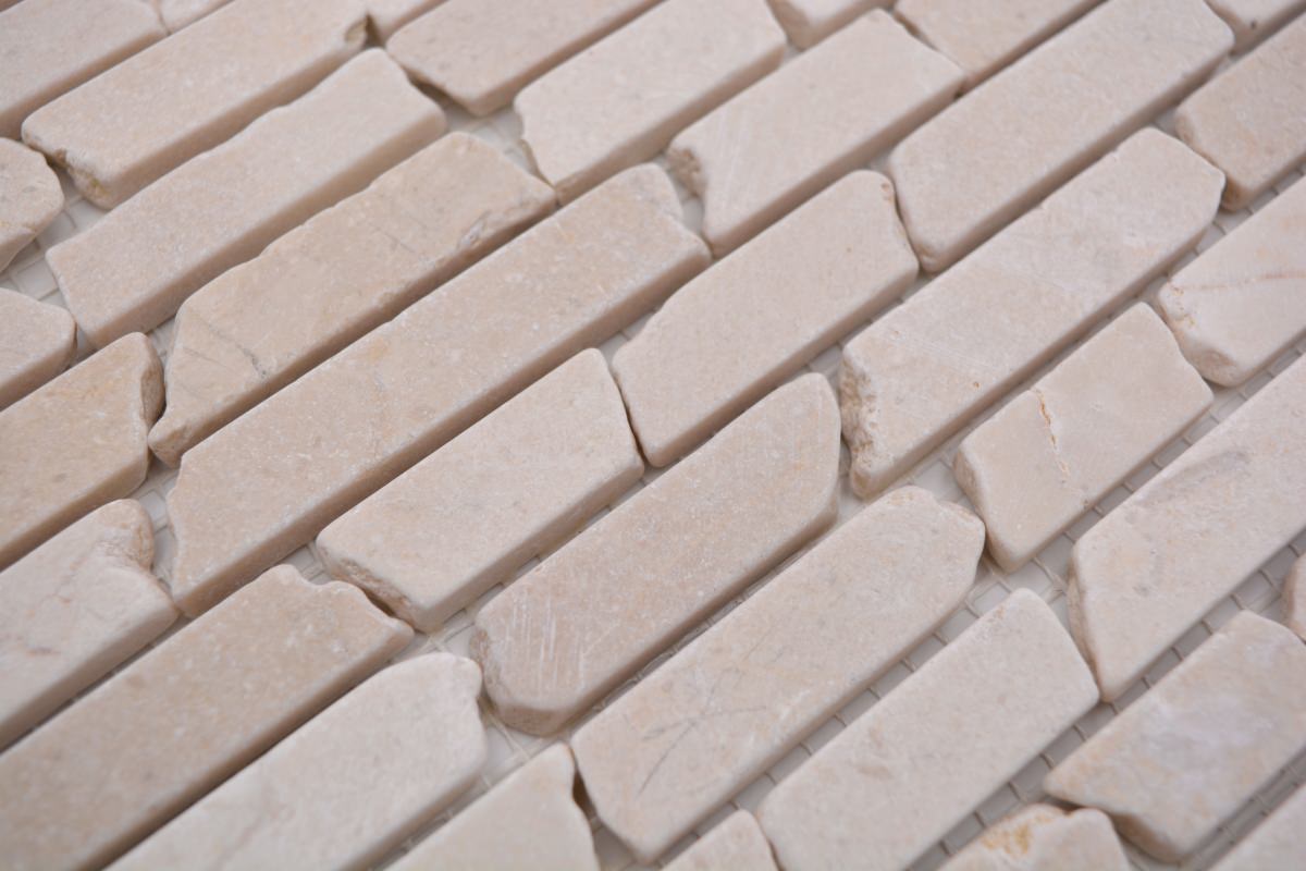 Roman Crackle Linear Marble Mosaic Tiles