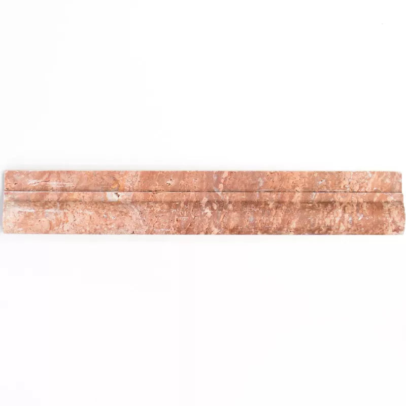 pink travertine  skirting tile 