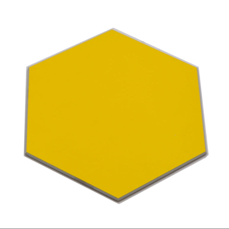 yellow hexagon tile