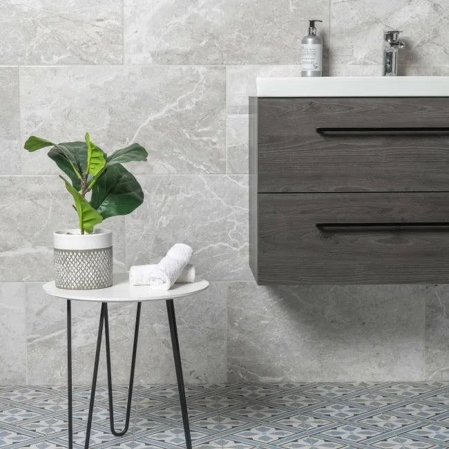 grey gloss wall tile