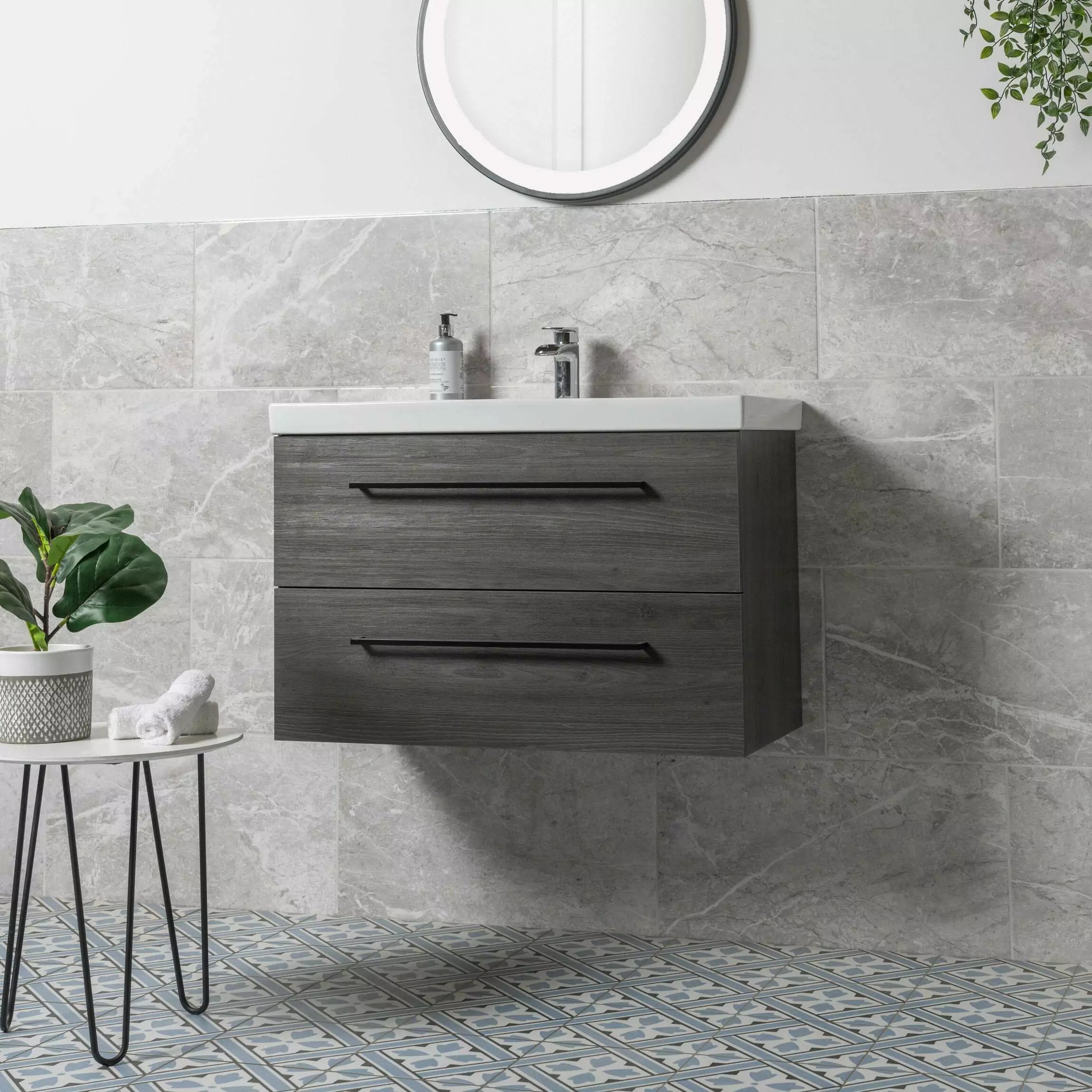 Grey bathroom
