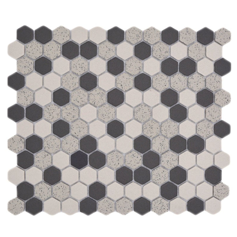 black dotted mosaic 