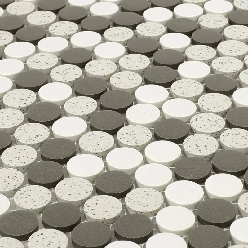 Penny grey and white mosaic 