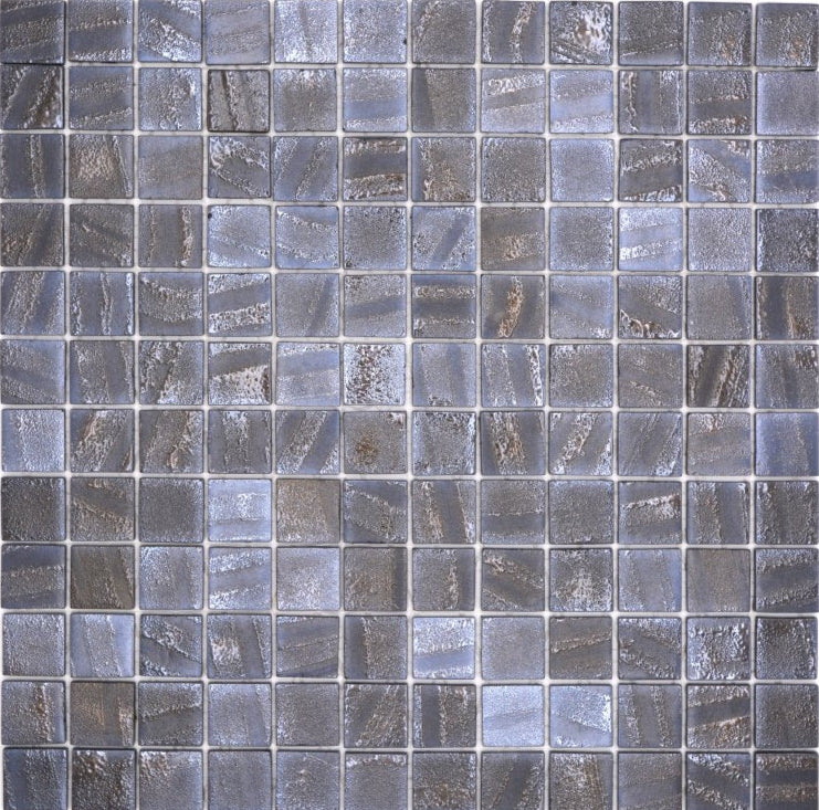 Saturn Black Blue Mosaic Tile