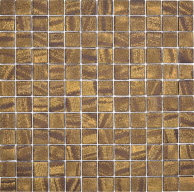 Saturn Streak Gold Mosaic Tiles