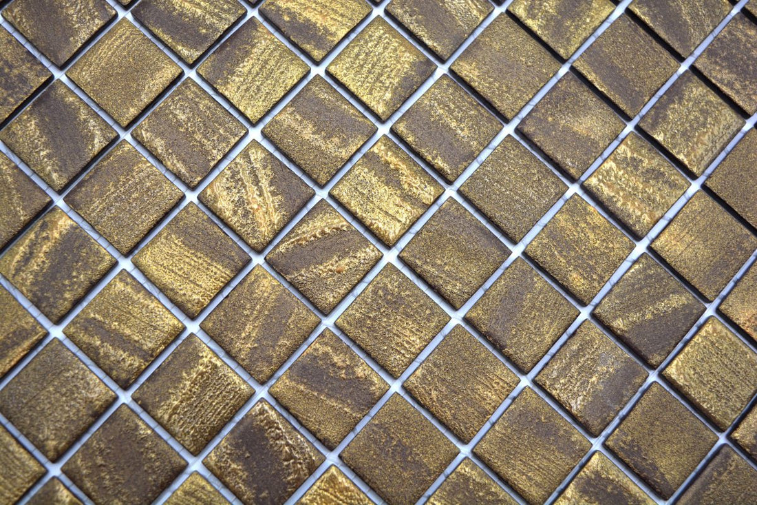 Streak Gold Mosaic Tile