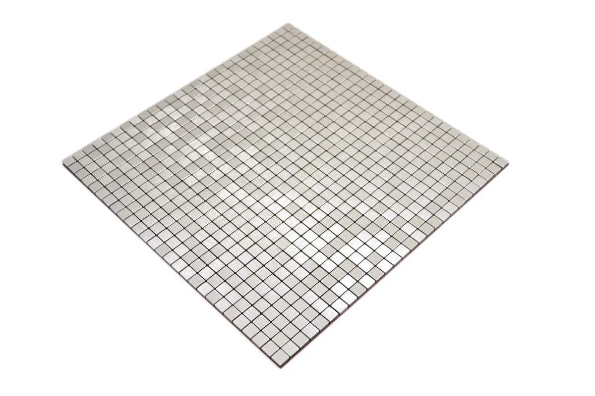 silver wall peal and stick to walls mosaic tiles 