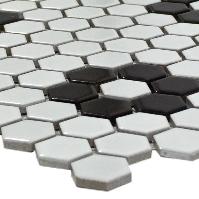 white black mosaic 