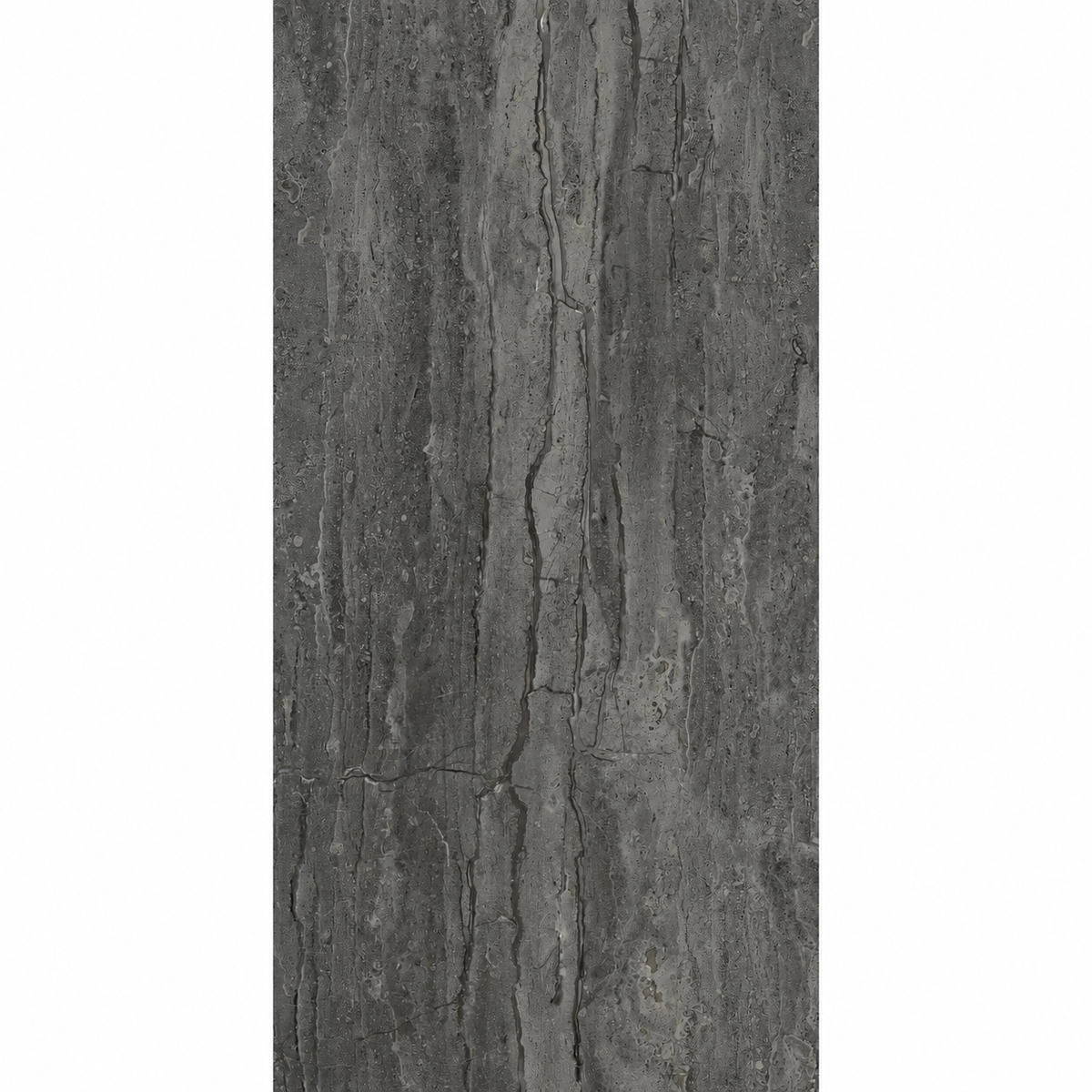 Siena Anthracite 1200×600mm matt porcelain tile with dark grey vein-cut travertine-effect detailing.