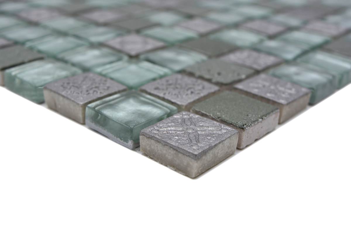 Silver Glass Mosaic Tiles