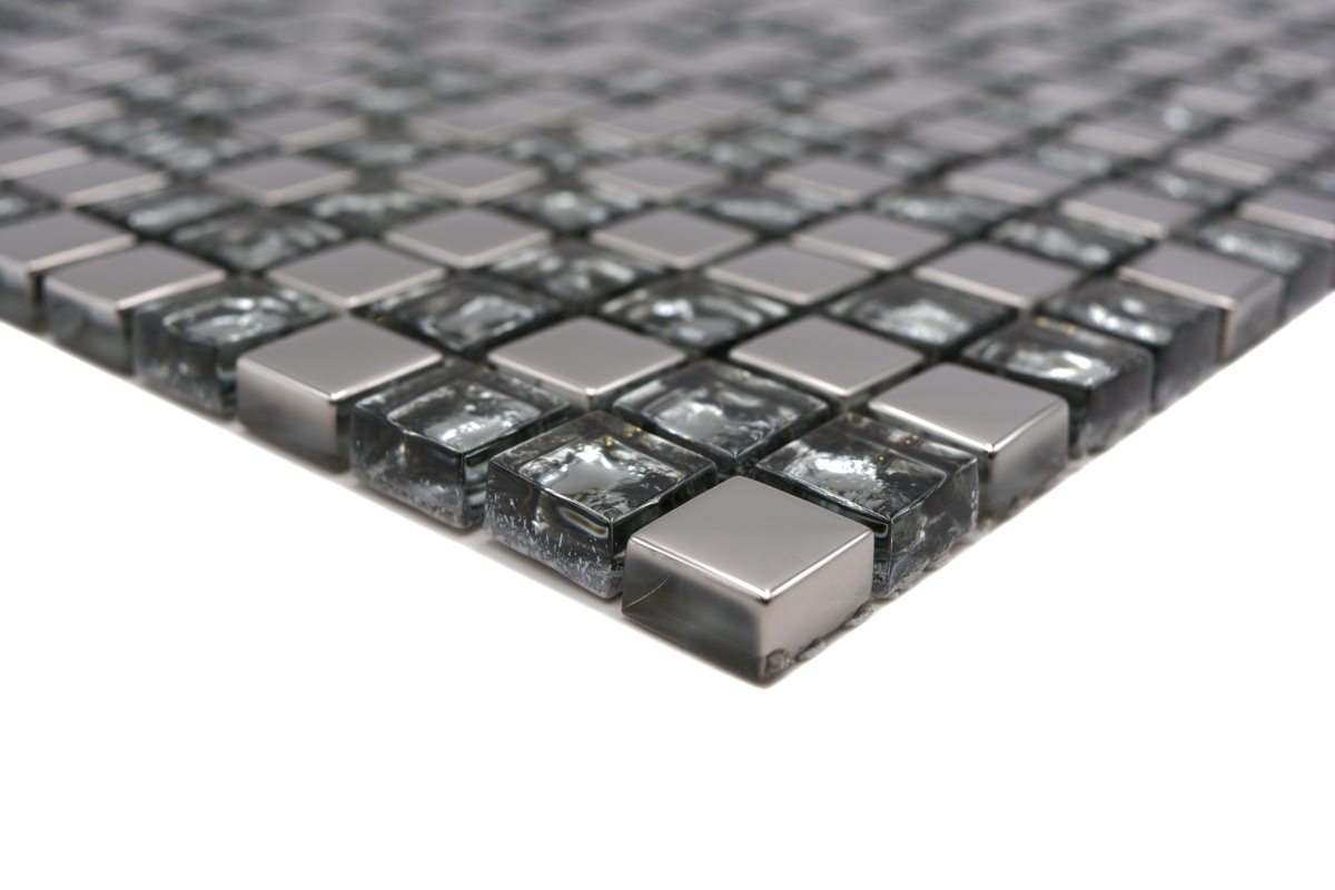 silver glass tiles 