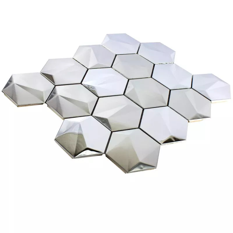 silver hexagon mosaic 