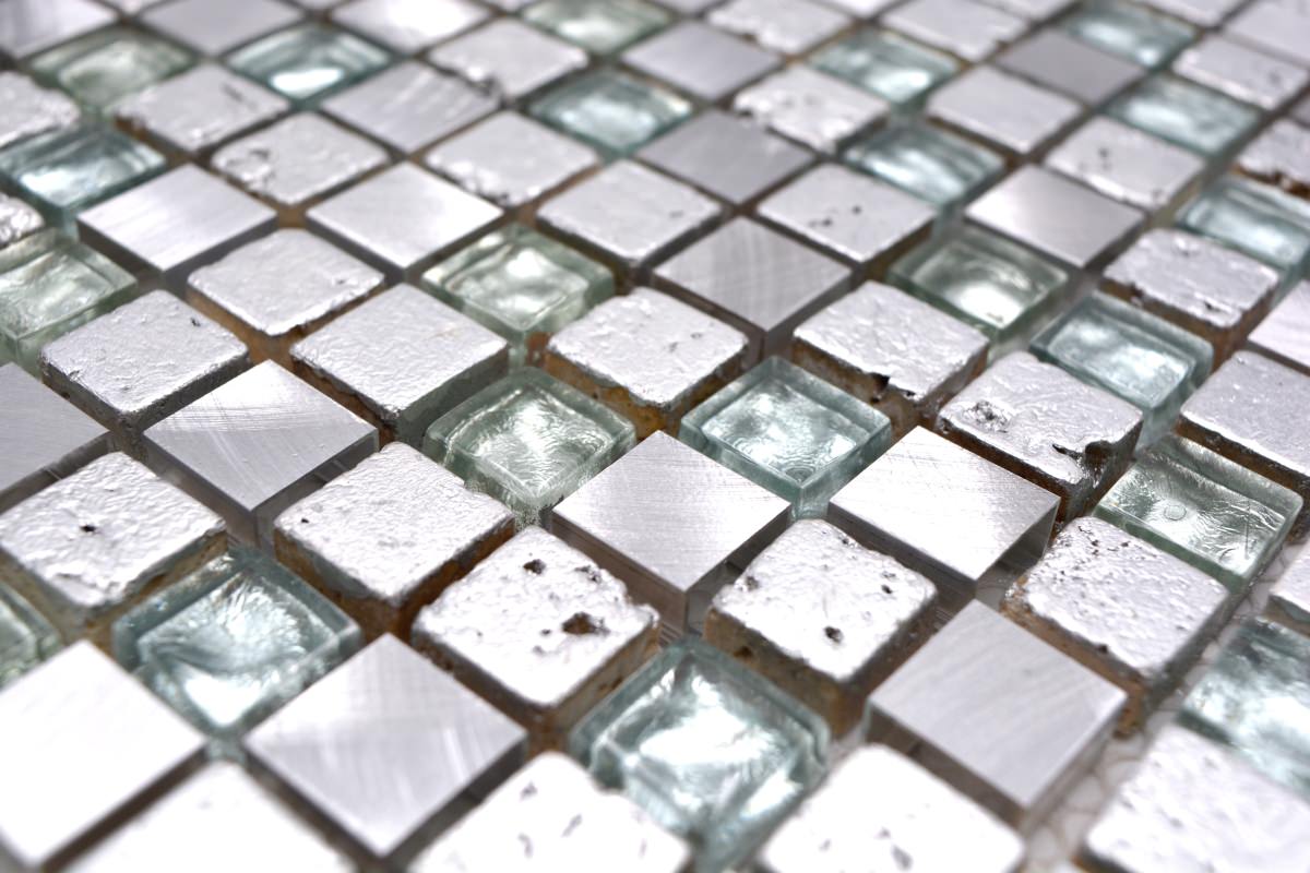 Silver Mix Mosaic Tile