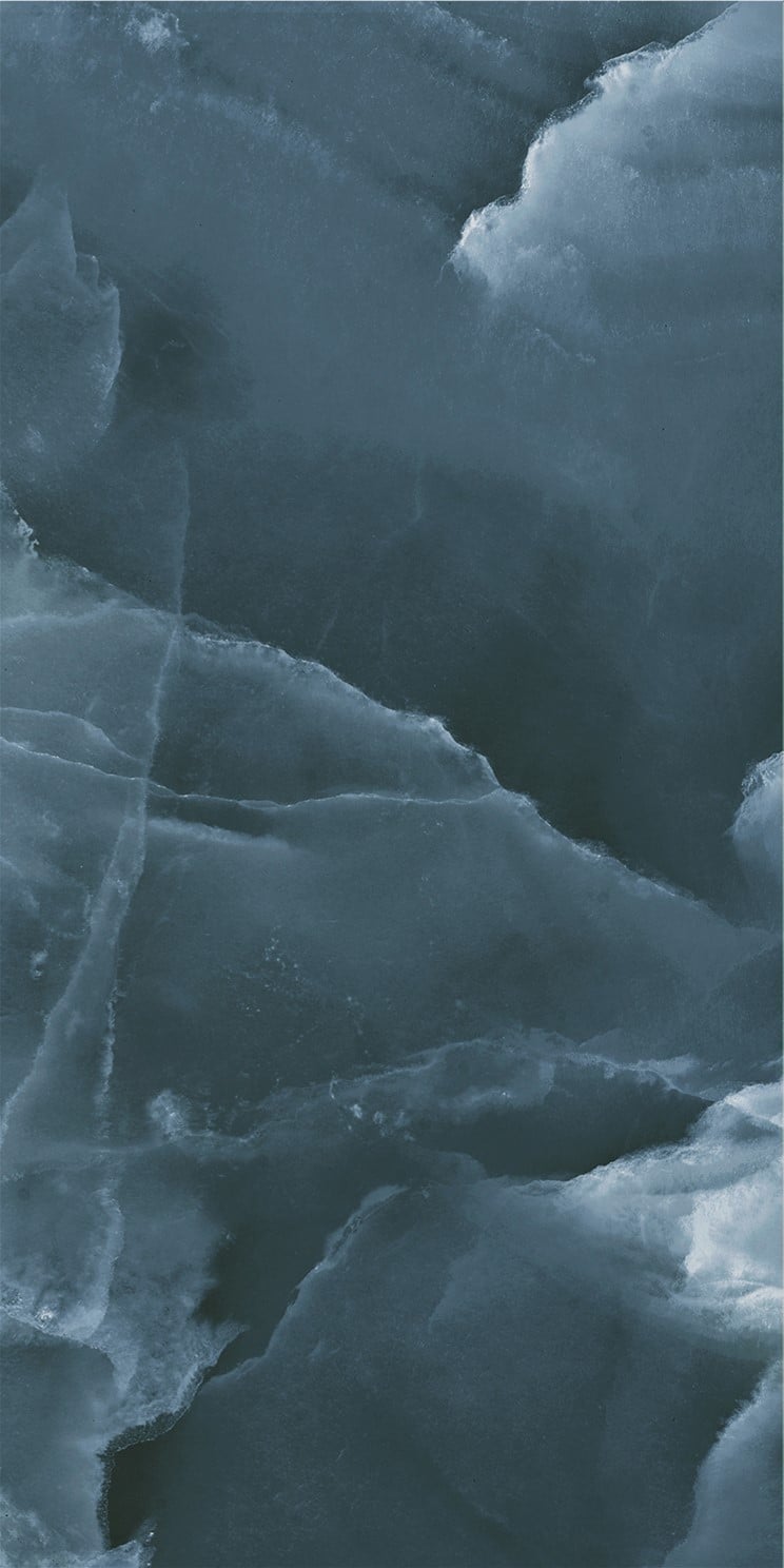 Blue rectified gloss tile