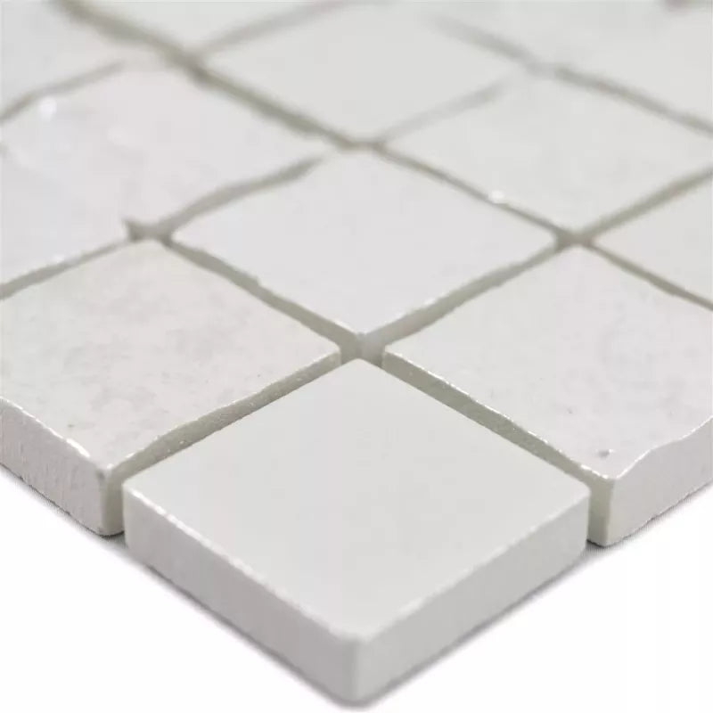 3d white mosaic tile 