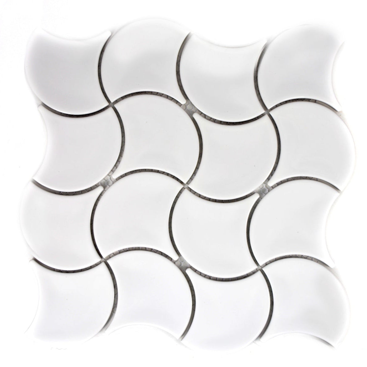 white fan mosaic 