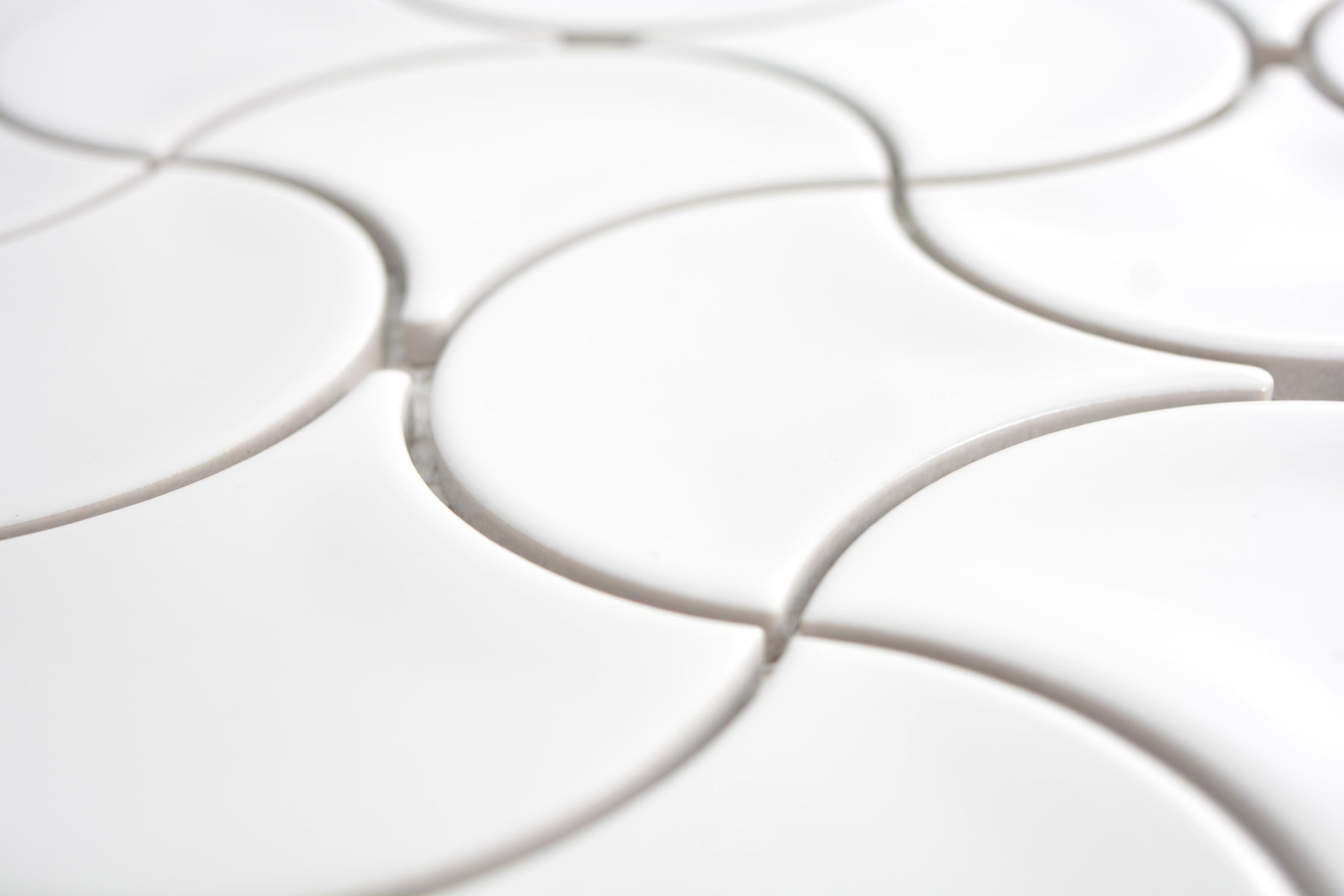 white ceramic gloss mosaic