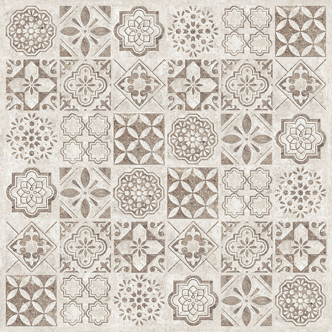 Vintage Pattern Porcelain Tiles 60x60 cm