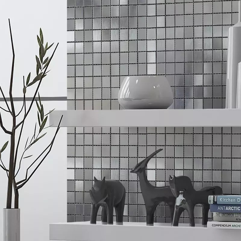 silver metal mosaic 