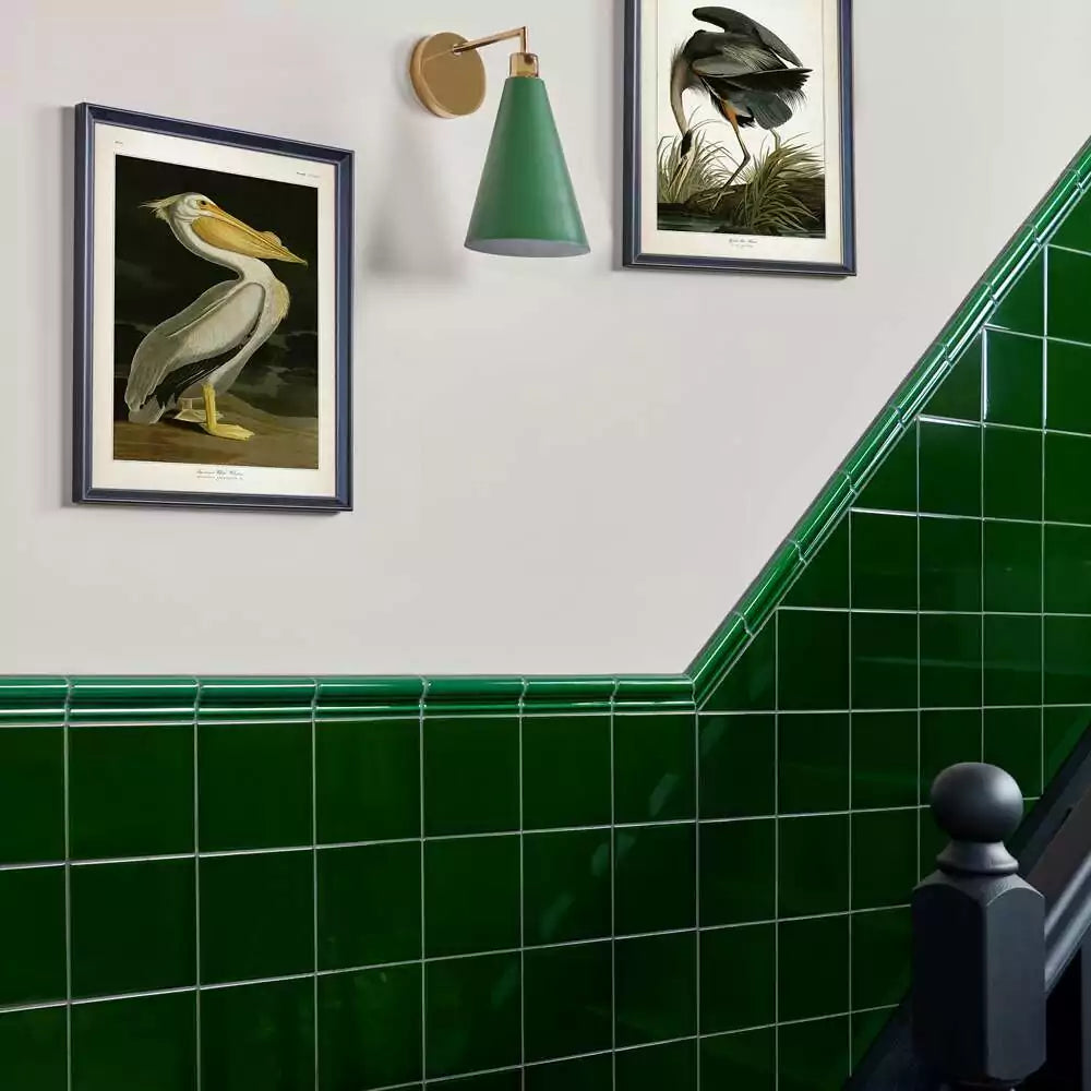 victorian green flat tile