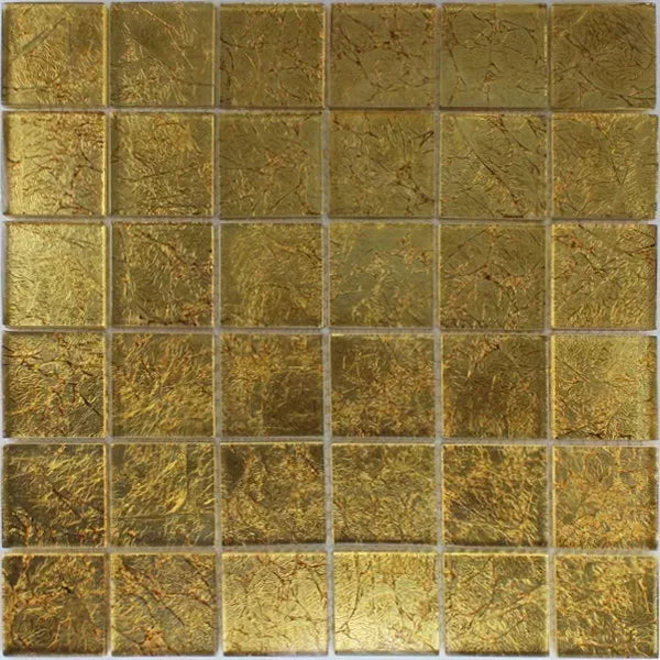 golden mosaic tile