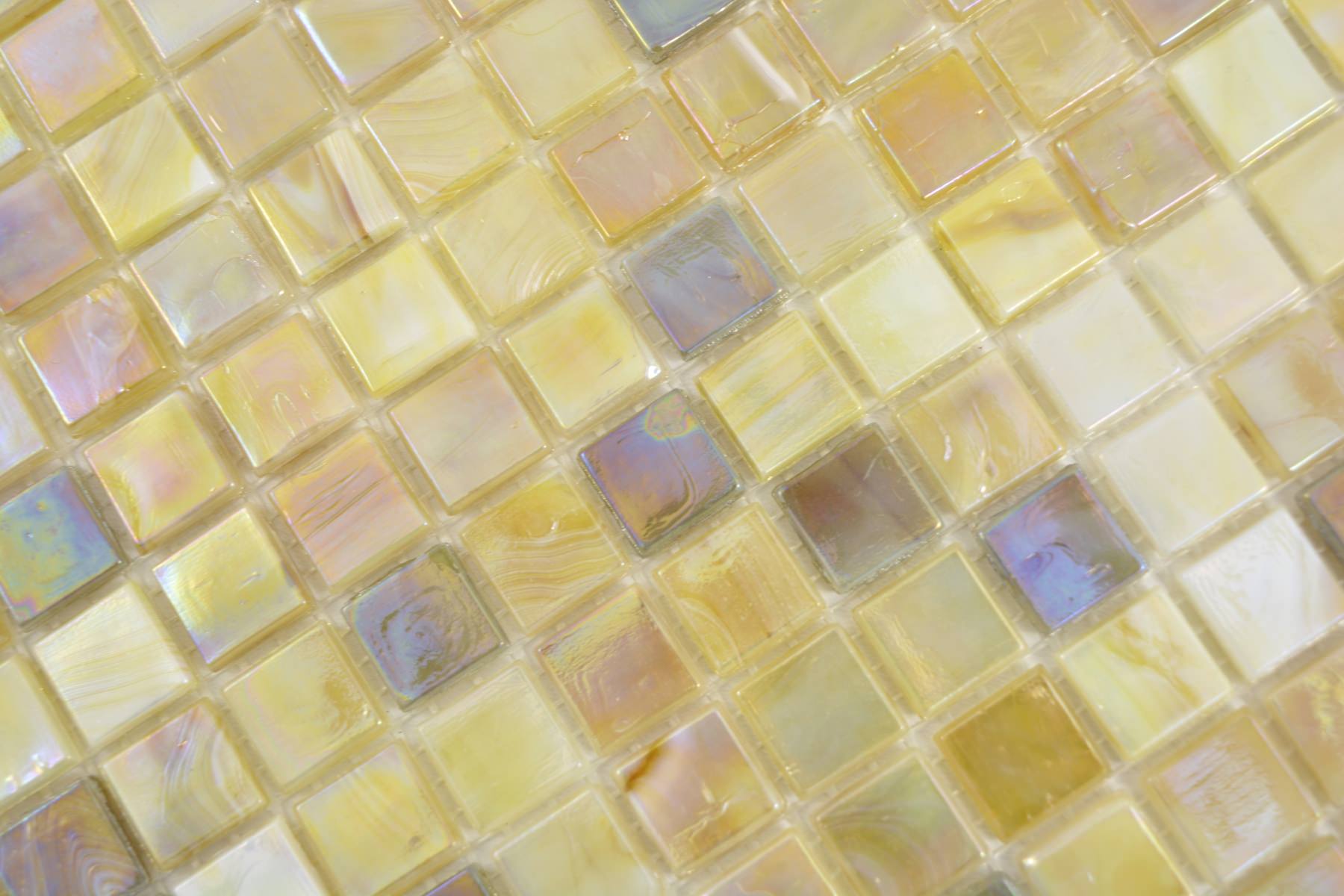 Gold Summers Day 15mm Square Mosaic Tiles