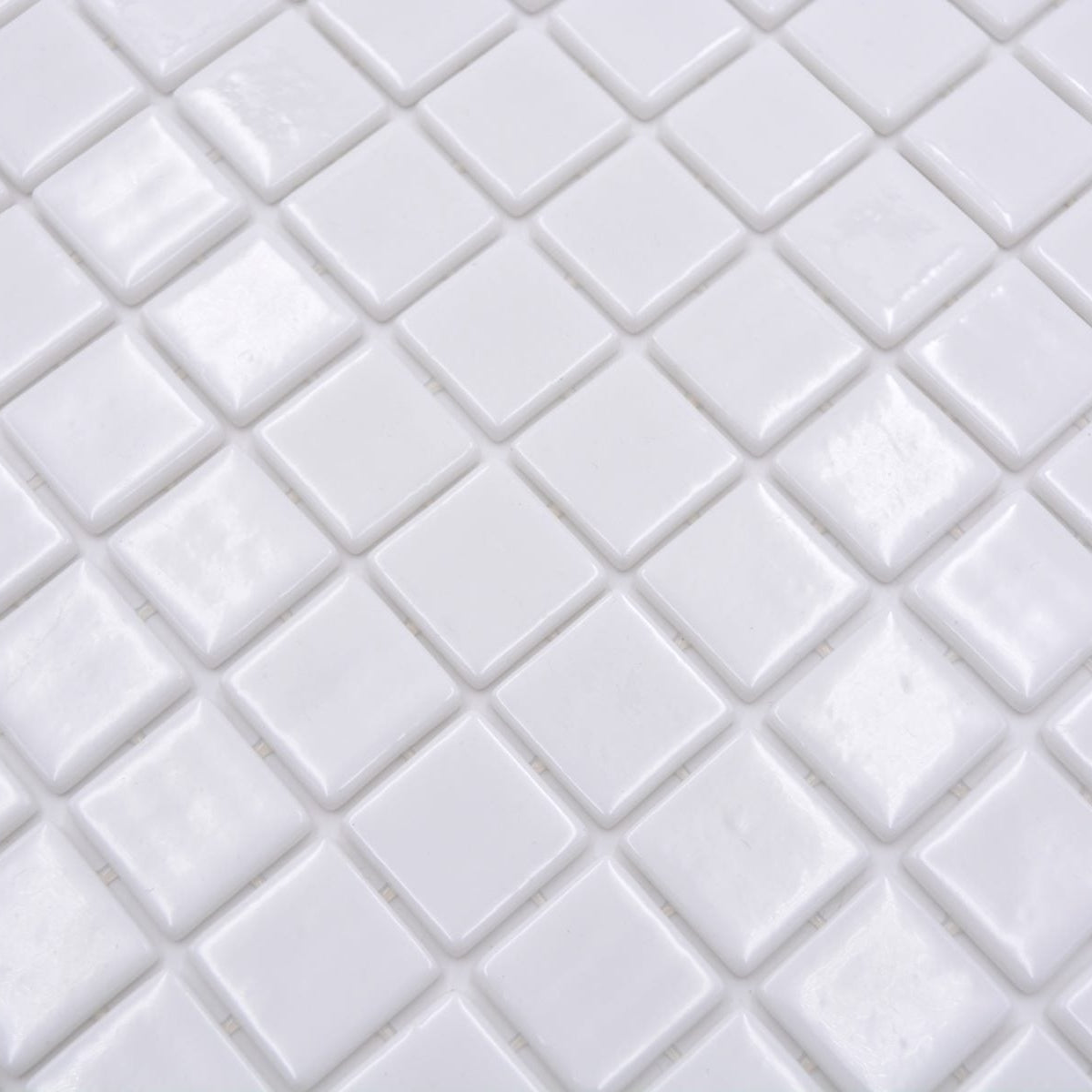 white swimming pool mosaic 