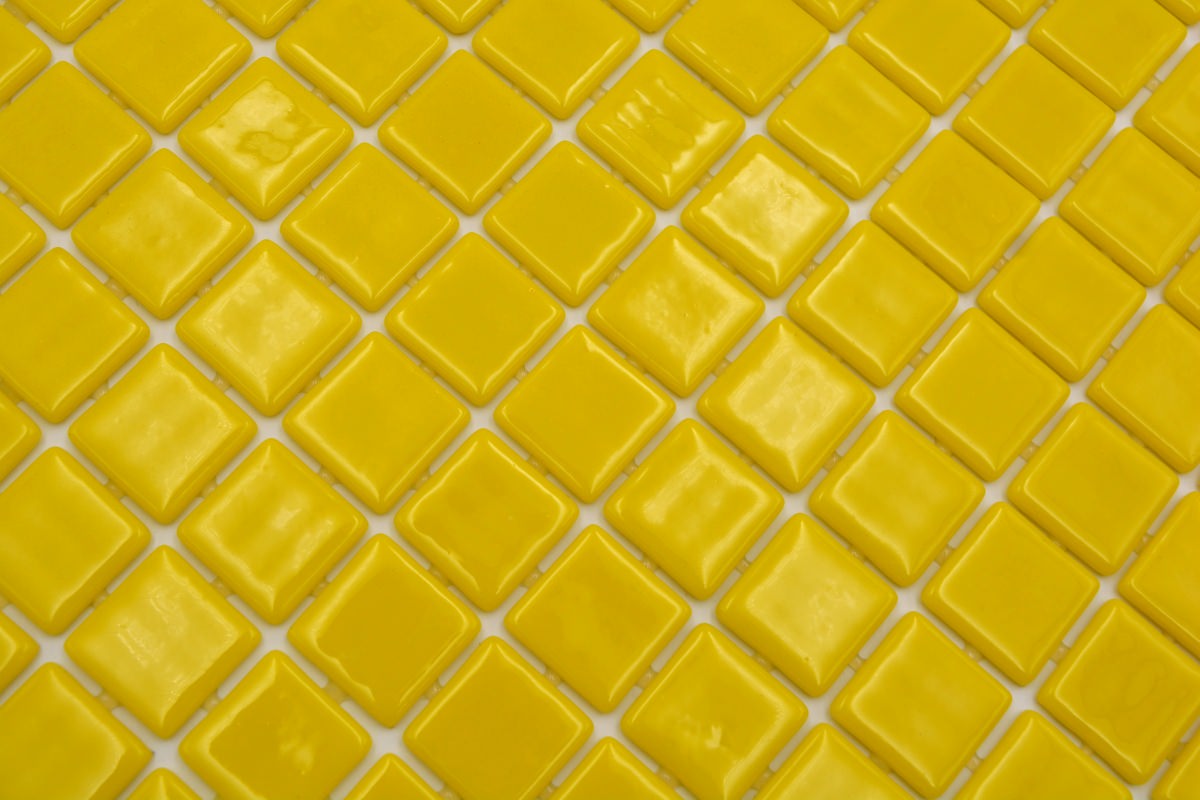 Swimming Pool Mosaic Tile Candy Yellow - Luxury Tiles