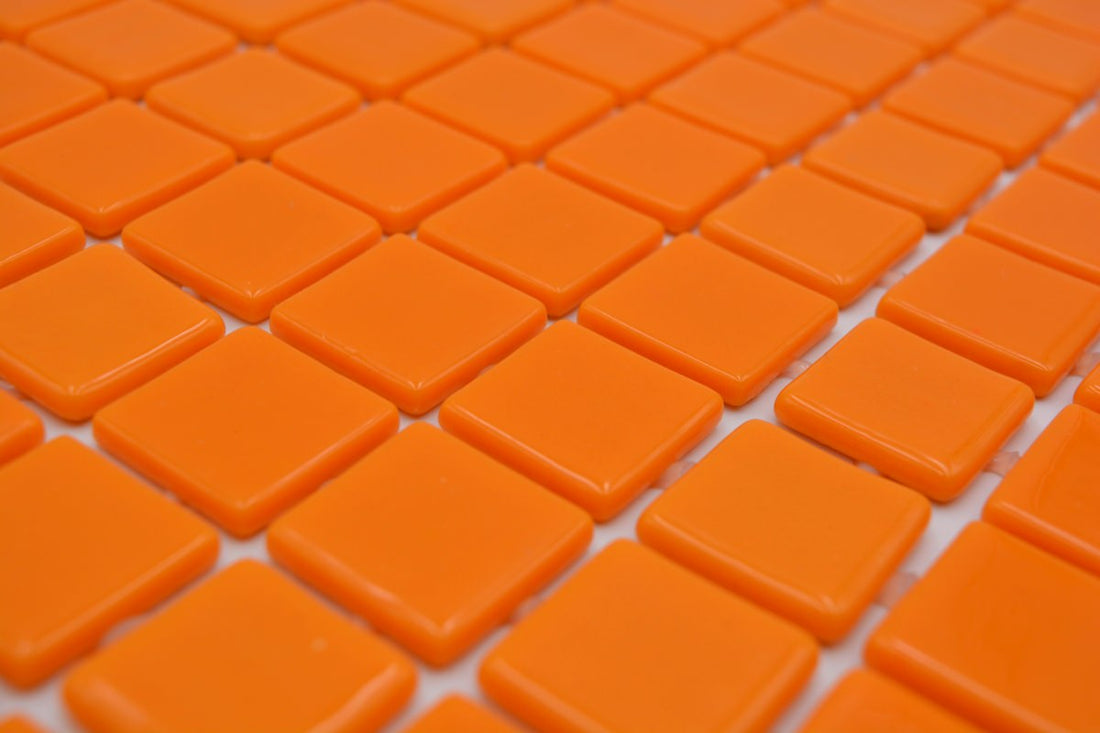 Swimming Pool Mosaic Tile Orange 