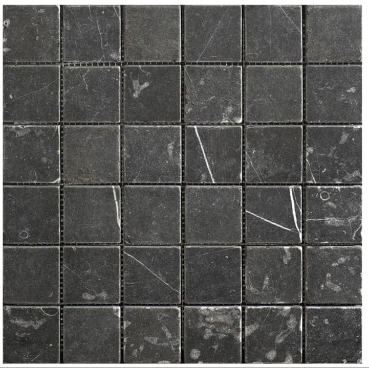 Taurus Nero mosaic marble Wall and Floor Tile 30.5x30.5cm - Luxury Tiles UK