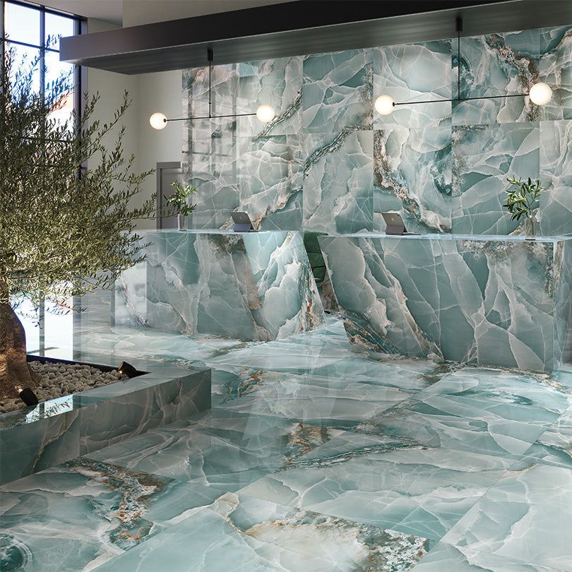 green onyx polished room shot 