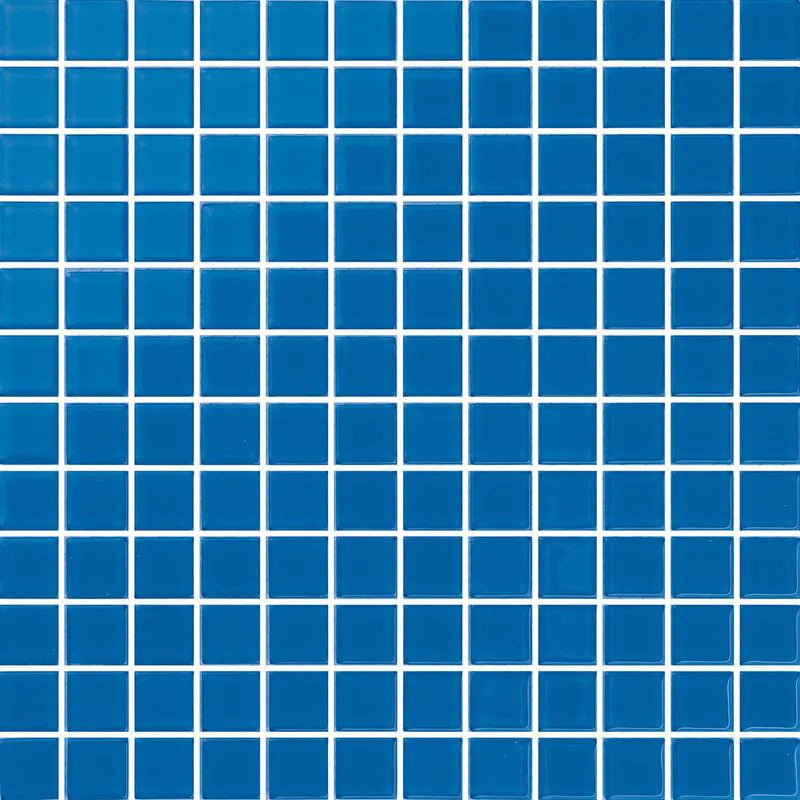 blue glass mosaic tile 