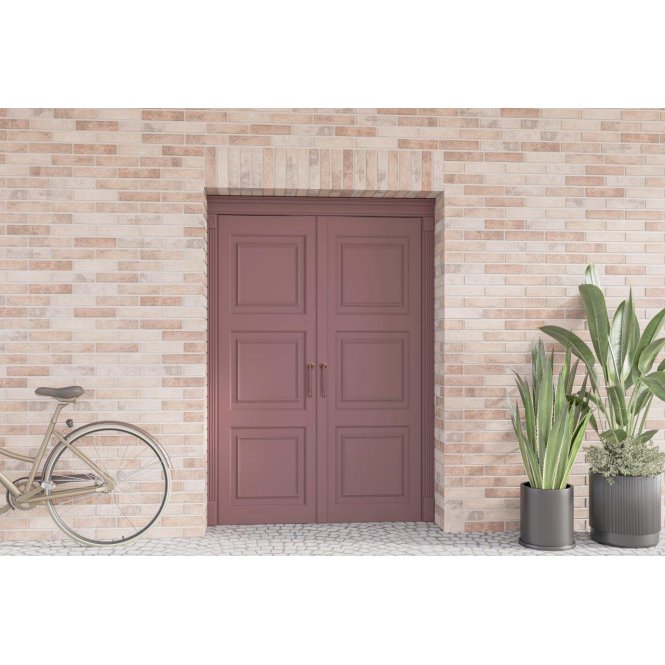 Brick effect porcelain outdoor cladding 