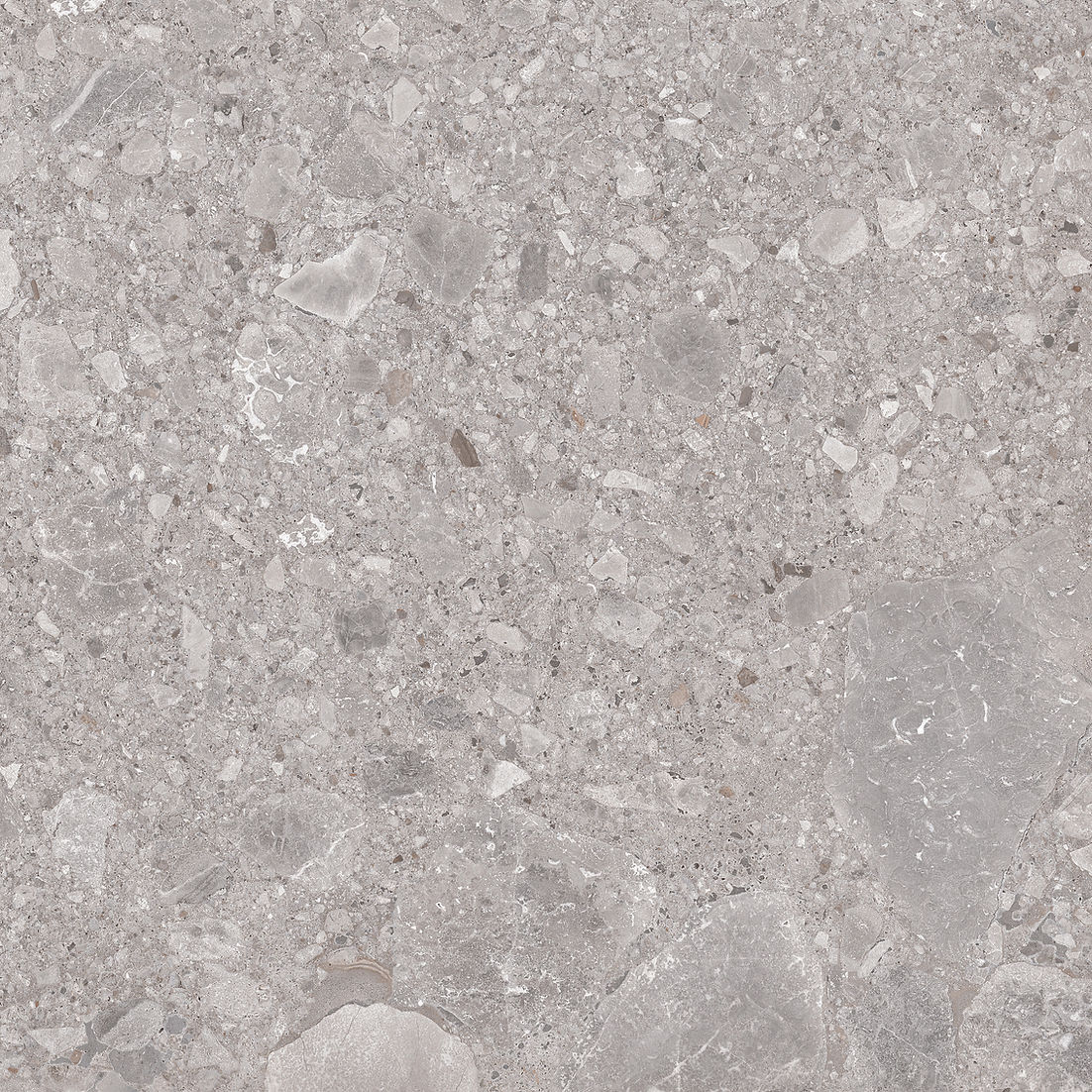 Terrazzo Grey Concrete Effect Tile 600x600 mm