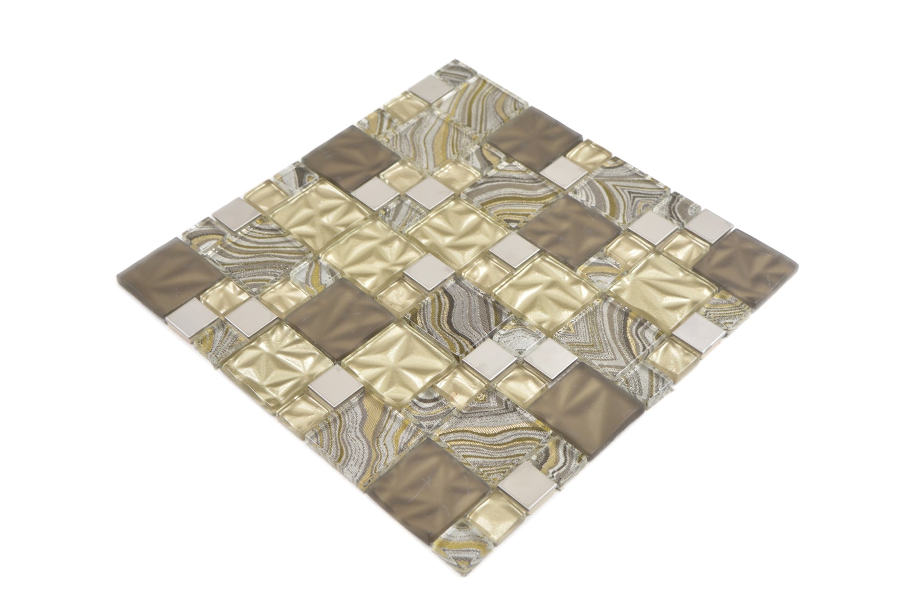 gold mix mosaic tile
