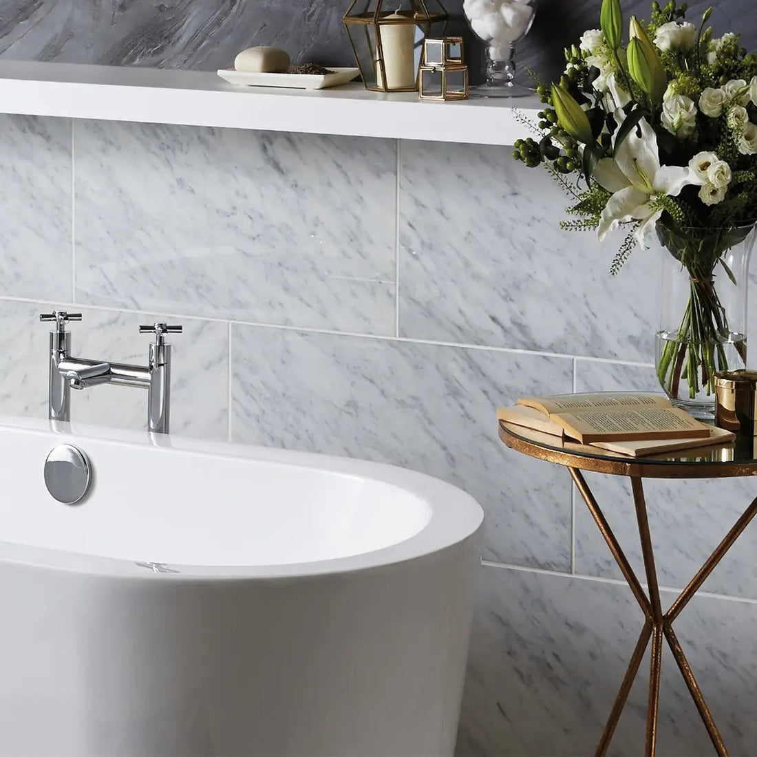 polished marble tile