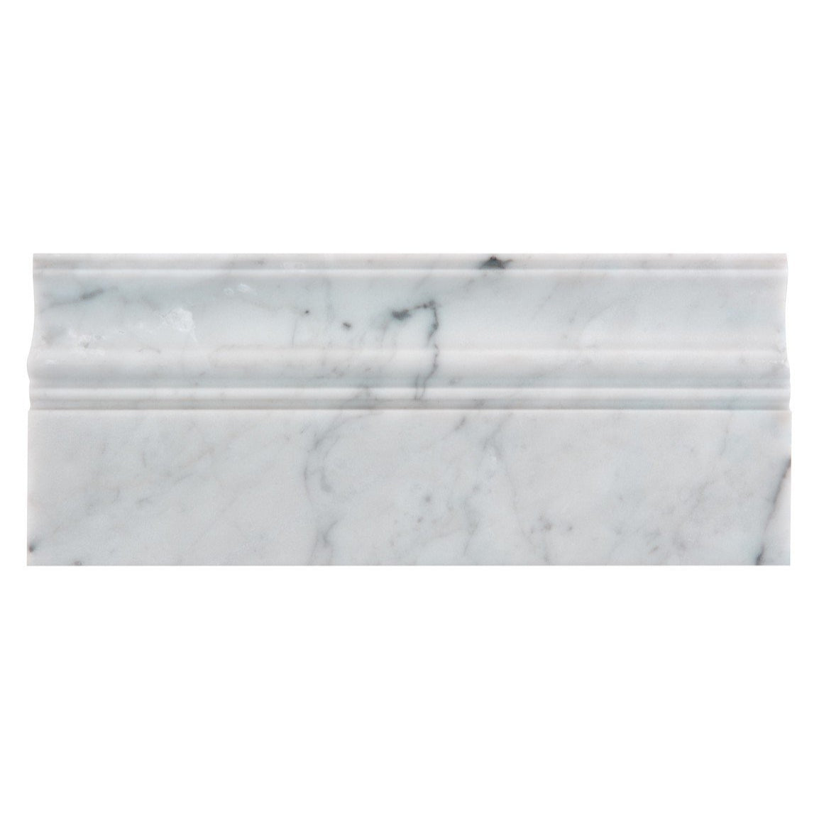 white marble honed skirting 