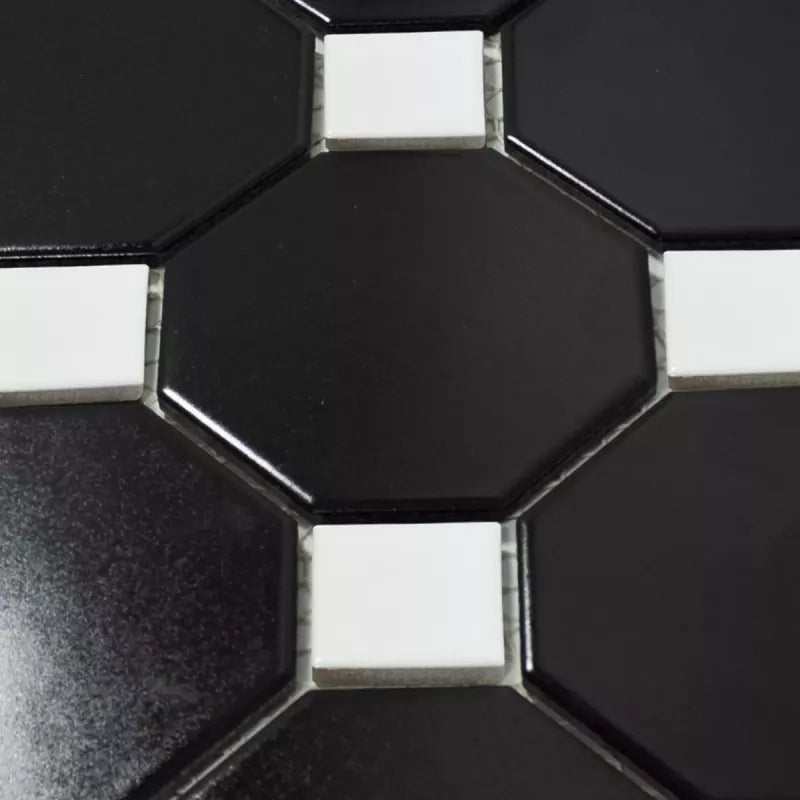 white black mosaic sheet