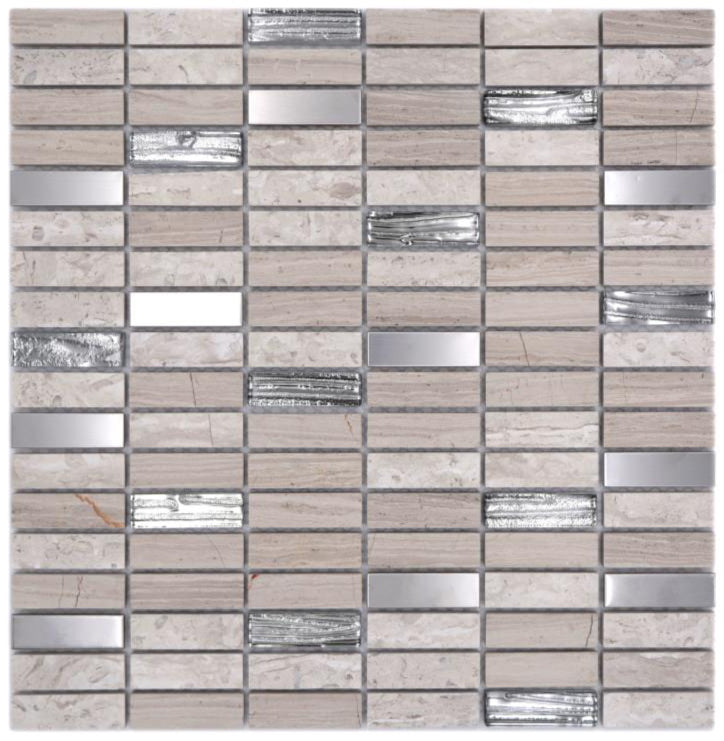 Loop Beige Tile Urban Sandstone Beige Mosaic Tiles | Luxury Tiles UK