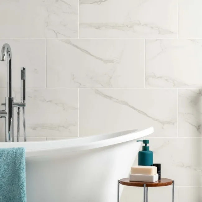 white marble matt bathroom