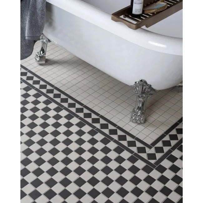 Chequered border mosaic 