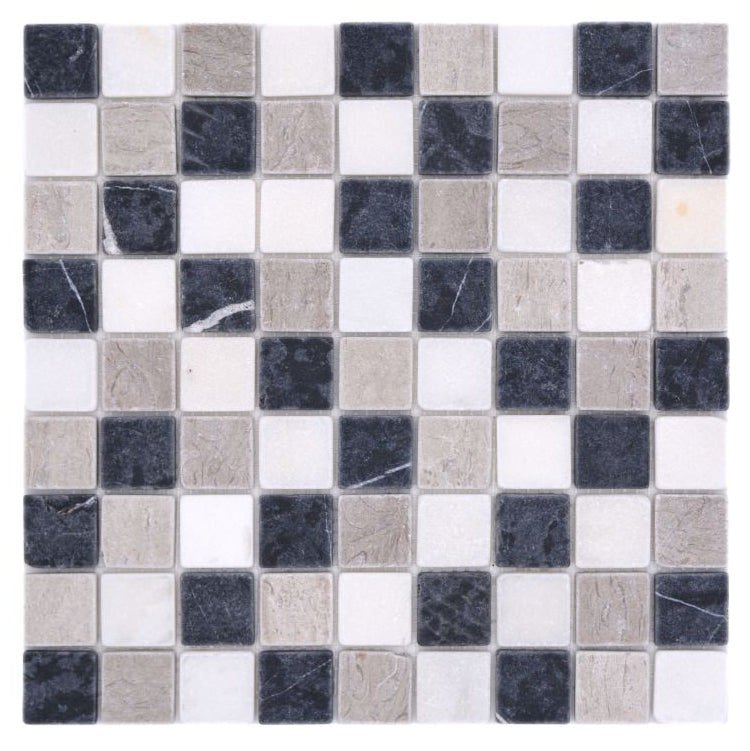 white black natural mosaic tile 