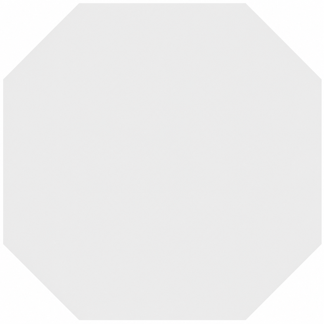White satin octagon porcelain floor tile graphic for Victorian Octagon White &amp; Black Cabochon floor tile installation.