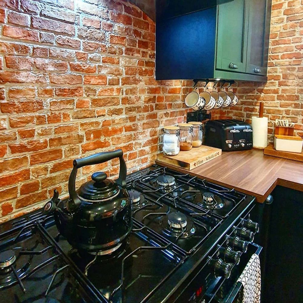 red brick wall tiles 