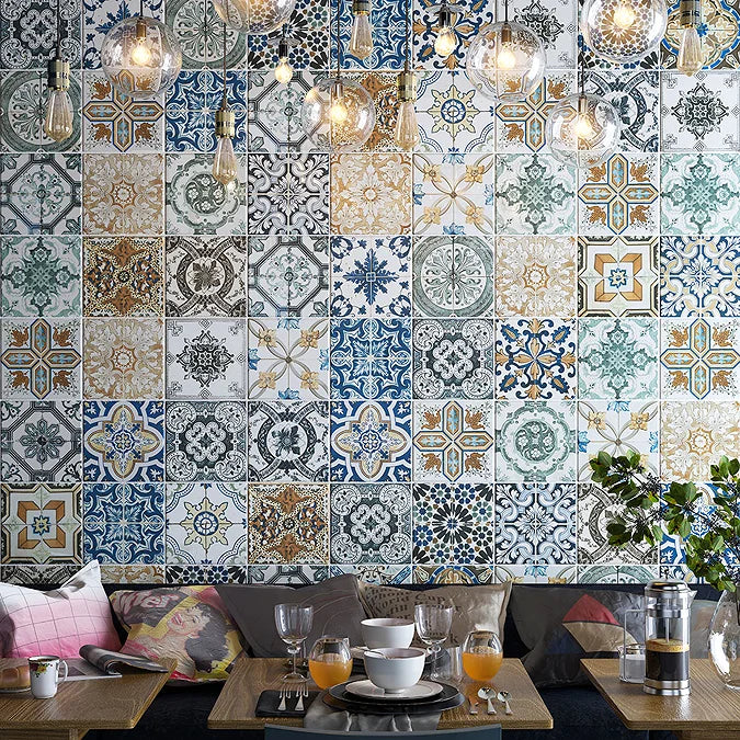 Moroccan pattern wall  